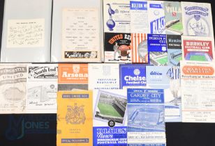 1956/57 Complete league season Wolverhampton Wanderers match programmes homes and aways in one file;