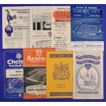 1956/57 Manchester Utd away match programmes v Leeds Utd, Spurs, Portsmouth, Charlton Athletic,