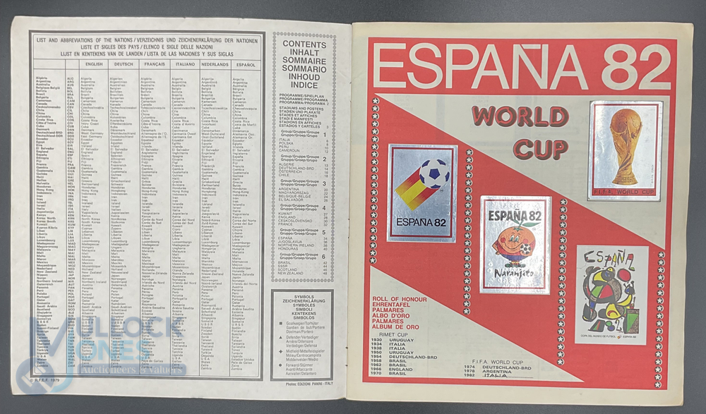 Panini FIFA World Cup Soccer Stars Espana 1982 Sticker Album complete (scores have been filled in) - Image 2 of 7