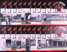 1959/60 Manchester Utd home programme, complete season league and FAC (Sheffield Wednesday), token