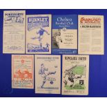 1950/51 Bolton Wanderers away match programmes Div. 1 to include Portsmouth, Burnley, Chelsea,