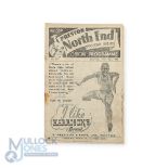 1946/47 Preston NE v Manchester Utd Div. 1 match programme 10 May 1947; heavy staple rust with '