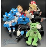 Collection of Football Soft football club Toys to consist of Grimsby Town, Manchester Utd and 4