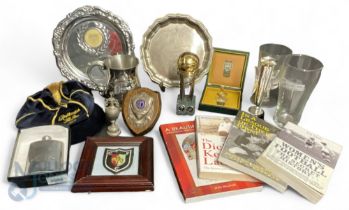 Mixed Football Lot to consist of Trophies, Rothman's All Star Cap, glasses, books, Spurs Whiskey