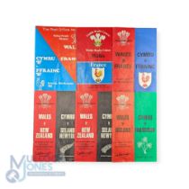 1978-1984 Wales Internation Rugby Programmes, Wales v New Zealand 11th Nov 78 x2, v Ireland 3rd