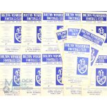 1965/66 Bolton Wanderers Div 2 home match programmes, league full season (21), plus Preston NE (