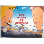 Original Movie/Film Poster - 1996 Beavis and Butt-Head Do America - 40x30" approx. kept rolled,