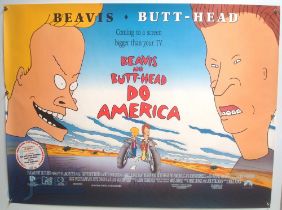 Original Movie/Film Poster - 1996 Beavis and Butt-Head Do America - 40x30" approx. kept rolled,