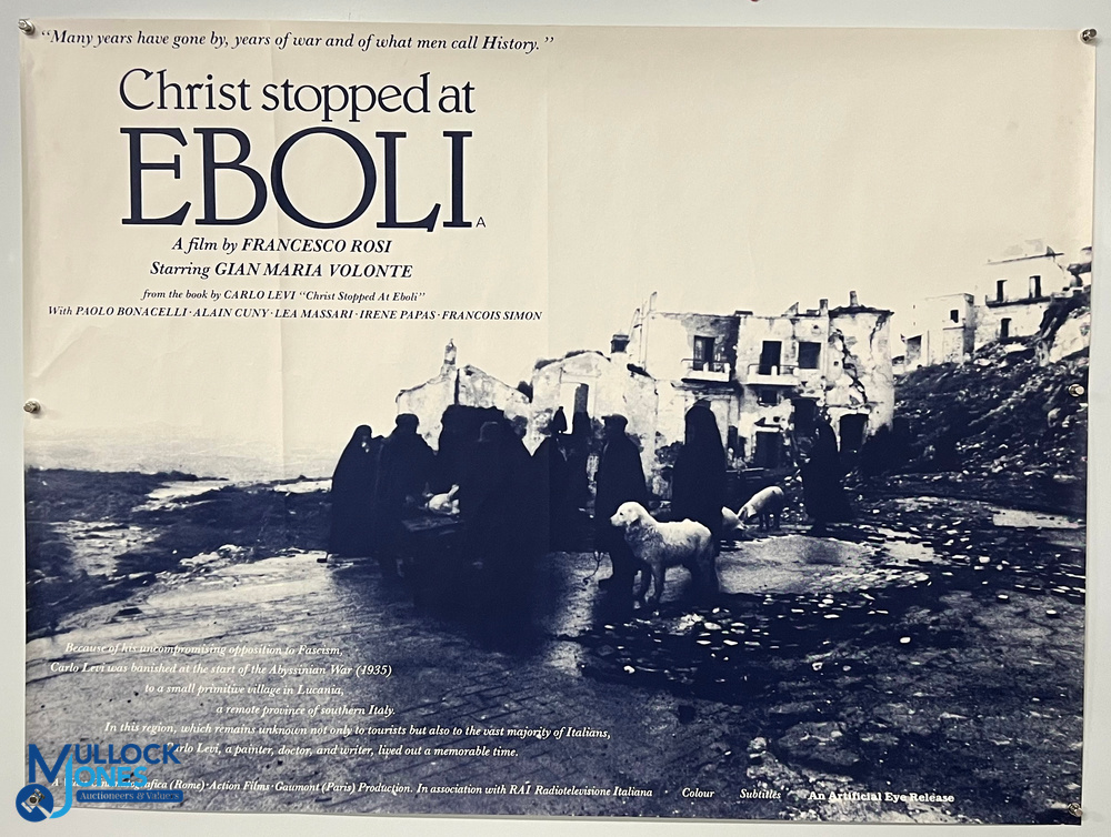 Original Movie/Film Poster - 1979 Christ Stopped at Eboli, 40x30” approx. light folds, creases