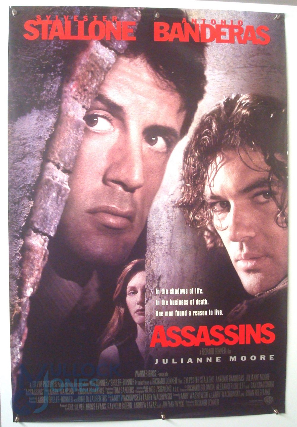 Original Movie/Film Poster - 1985 Assassins - 40x30" approx. kept rolled, creases apparent, Ex