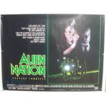 Original Movie/Film Poster - 1988 Alien Nation - 40x30" approx. kept rolled, creases apparent, Ex