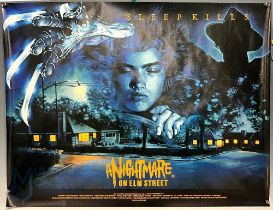 Original Movie/Film Poster - 1984 A Nightmare on Elm Street / Sleep Kills, 40x30” approx., kept