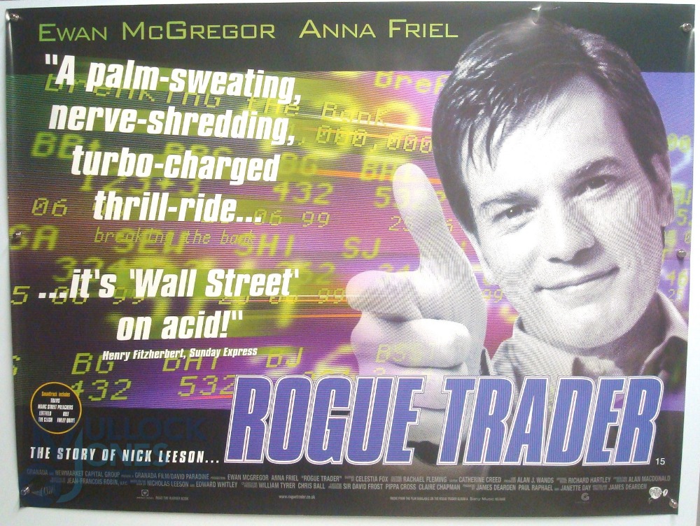 Original Movie/Film Poster - 1999 Rogue Trader, 1990 The Freshman - 40x30" approx. kept rolled,