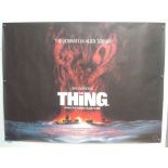 Original Movie/Film Poster - 1982 The Thing - 40x30" approx. kept rolled, creases apparent, Ex