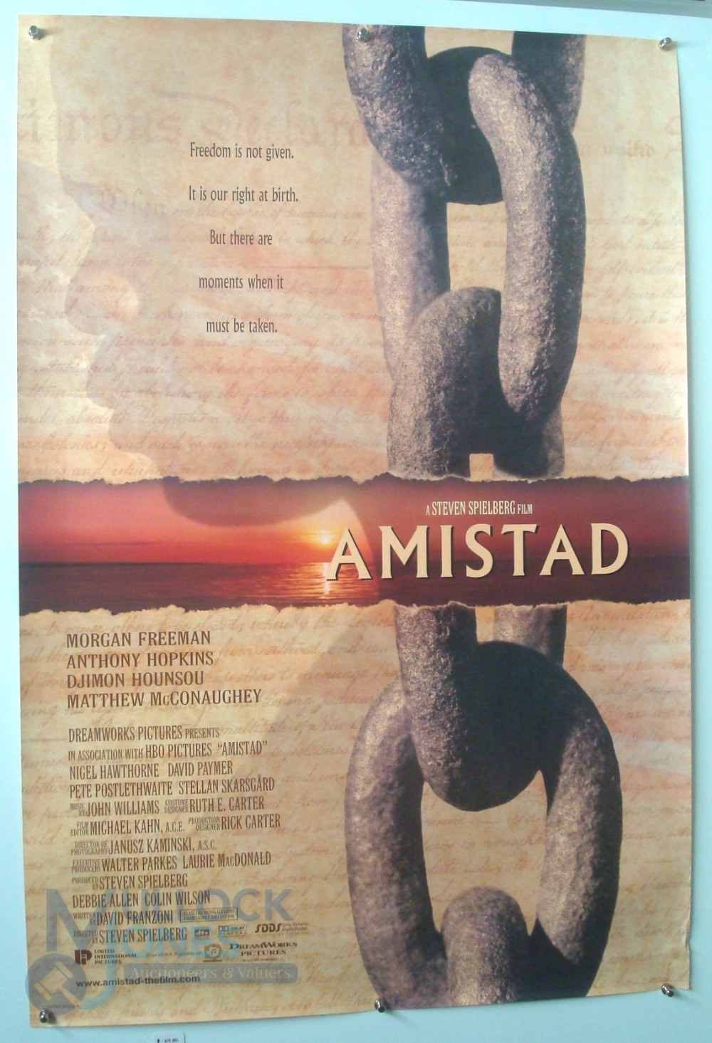 4 Original Movie/Film Posters - I’ll Do Anything, Amistad, The Cowboy Way, Eve’s Bayou - 40x30" - Bild 2 aus 3