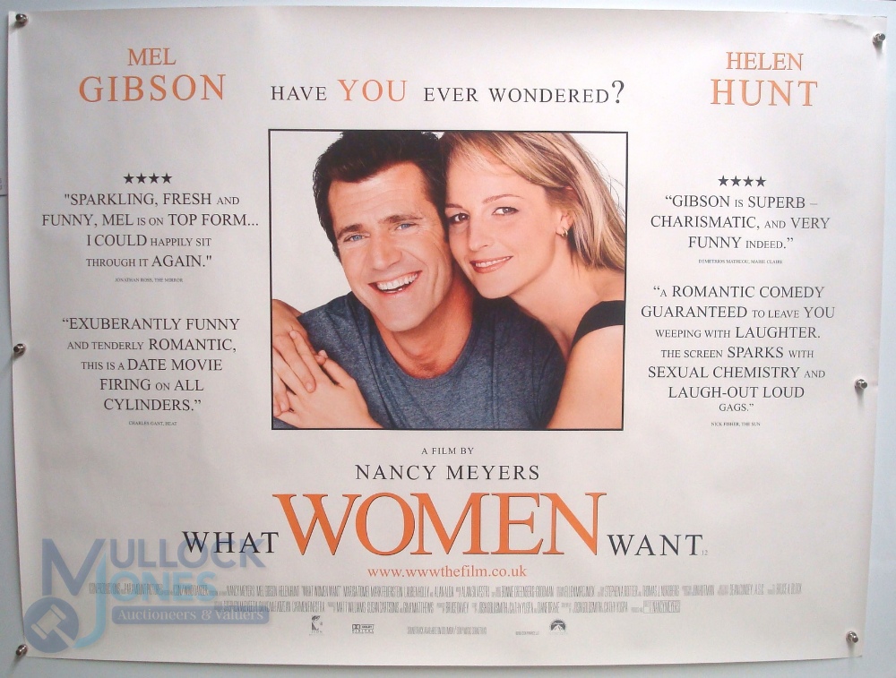 Original Movie/Film Poster - 2001 Original Sin, 2000 What Women Want - 40x30" approx. kept rolled, - Image 2 of 2