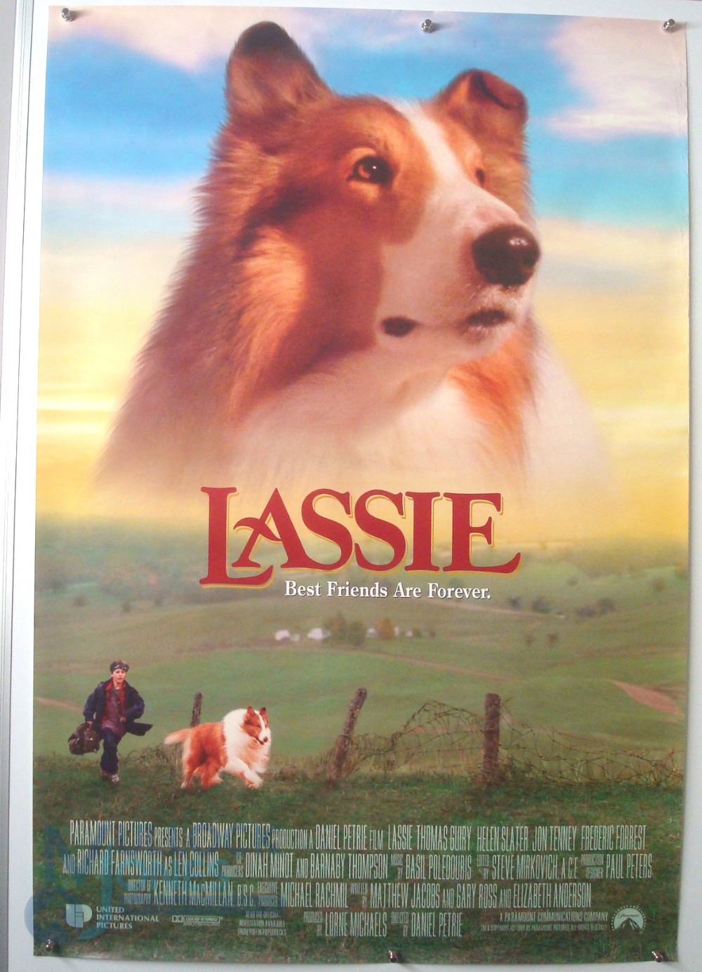 4 Original Movie/Film Posters - Rush, Under Siege 2, Lassie, Lethal Weapon 3 - 40x30" approx. kept - Bild 3 aus 4