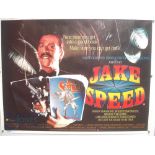 Original Movie/Film Poster - 1986 Jake Speed - 40x30" approx. kept rolled, creases apparent, Ex