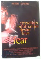 Original Movie/Film Poster - 1996 Fear and 1996 Fled - 40x30" approx. kept rolled, creases apparent,