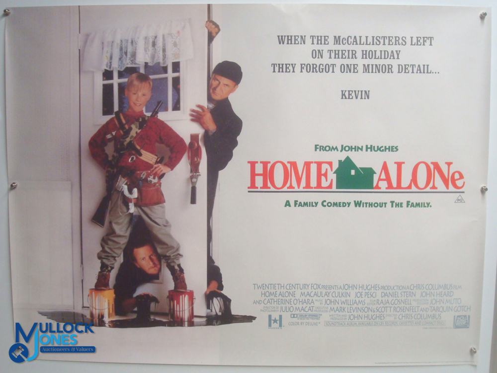 Original Movie/Film Poster - 1990 Home Alone - 40x30" approx. kept rolled, creases apparent, Ex