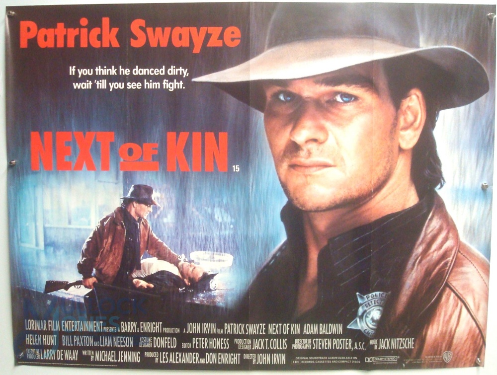 Original Movie/Film Poster - 1989 Next of Kin - 40x30" approx. kept rolled, creases apparent, 3