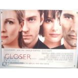 4 Original Movie/Film Posters - Closer, Crazy Beautiful, Head Over Heels, Together - 40x30"