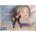 Original Movie/Film Poster - 1990 Rocky V - 40x30" approx. kept rolled, creases apparent, Ex