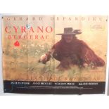 Original Movie/Film Poster - 1990 Cyrano de Bergerac - 40x30" approx. kept rolled, creases apparent,