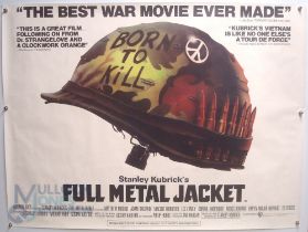 Original Movie/Film Poster - 1987 Full Metal Jacket - 40x30" approx. kept rolled, creases