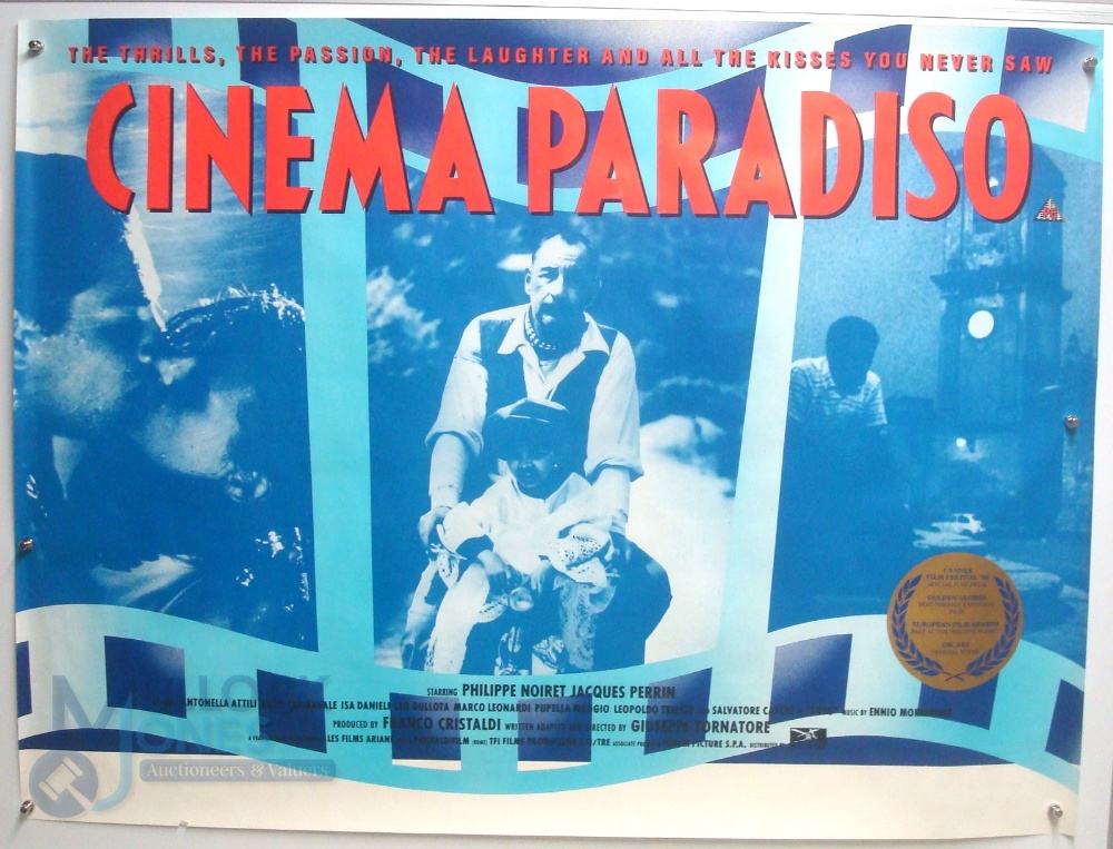 Original Movie/Film Poster - 1989 Cinema Paradiso - 40x30" approx. kept rolled, creases apparent, Ex
