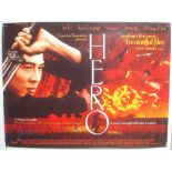 Original Movie/Film Poster - 2002 Hero Jet Li - 40x30" approx. kept rolled, creases apparent, Ex