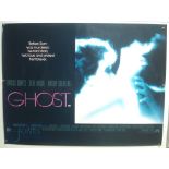 Original Movie/Film Poster - 1990 Ghost - 40x30" approx. kept rolled, creases apparent, Ex Cinema