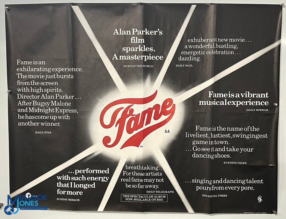 Original Movie/Film Posters (3) - 1980 Fame, 1982 Monsignor and Blake Edwards S O B 40x30” approx. - Bild 2 aus 3