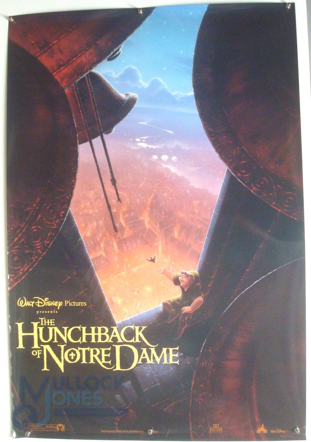 Original Movie/Film Poster - 1996 Hunchback of Notre Dame - 40x30" approx. kept rolled, creases