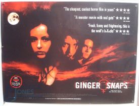 Original Movie/Film Poster - 2000 Horror Ginger Snaps - 40x30" approx. kept rolled, creases