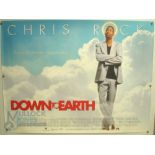 Original Movie/Film Poster - 2001 Down to Earth - 40x30" approx. kept rolled, creases apparent, Ex