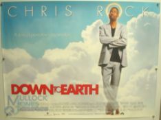 Original Movie/Film Poster - 2001 Down to Earth - 40x30" approx. kept rolled, creases apparent, Ex