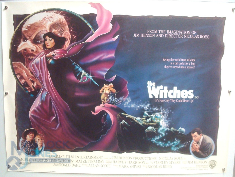 Original Movie/Film Poster - 1989 The Witches - 40x30" approx. kept rolled, creases apparent, Ex