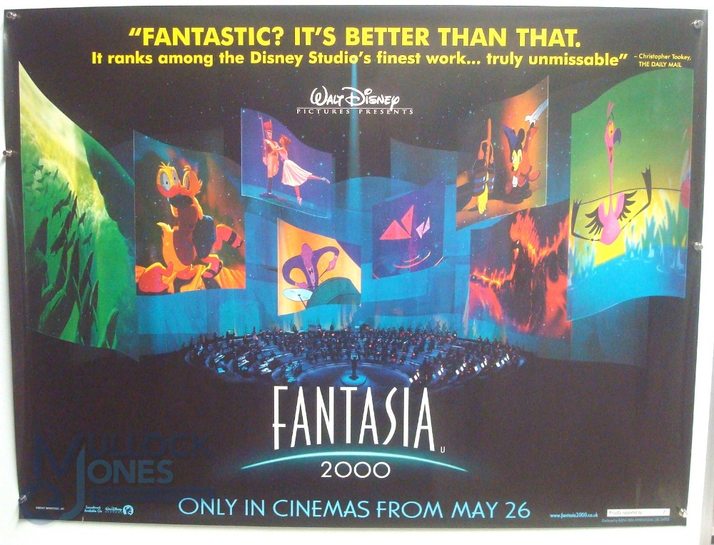 4 Original Movie/Film Posters - Fantasia 2000, Stolen Hearts, Dunston Checks In, Lenny Live and