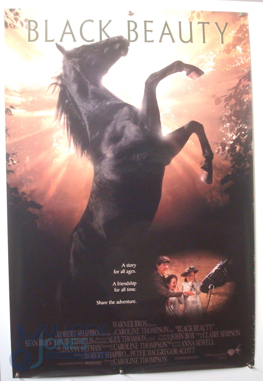 4 Original Movie/Film Posters - The Little Mermaid, The Land Before Time, 3 Ninjas, Black Beauty - - Bild 4 aus 4