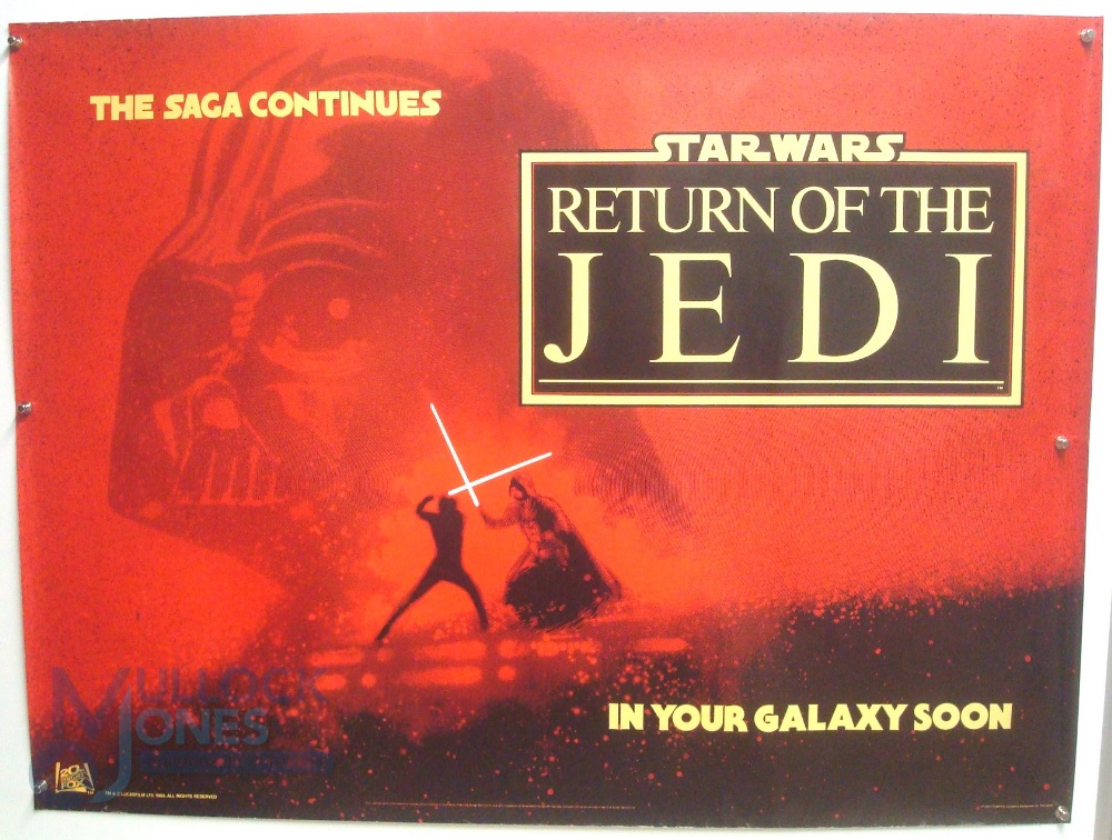 Original Movie/Film Poster - 1983 Return of the Jedi Pre Release - 40x30" approx. kept rolled,