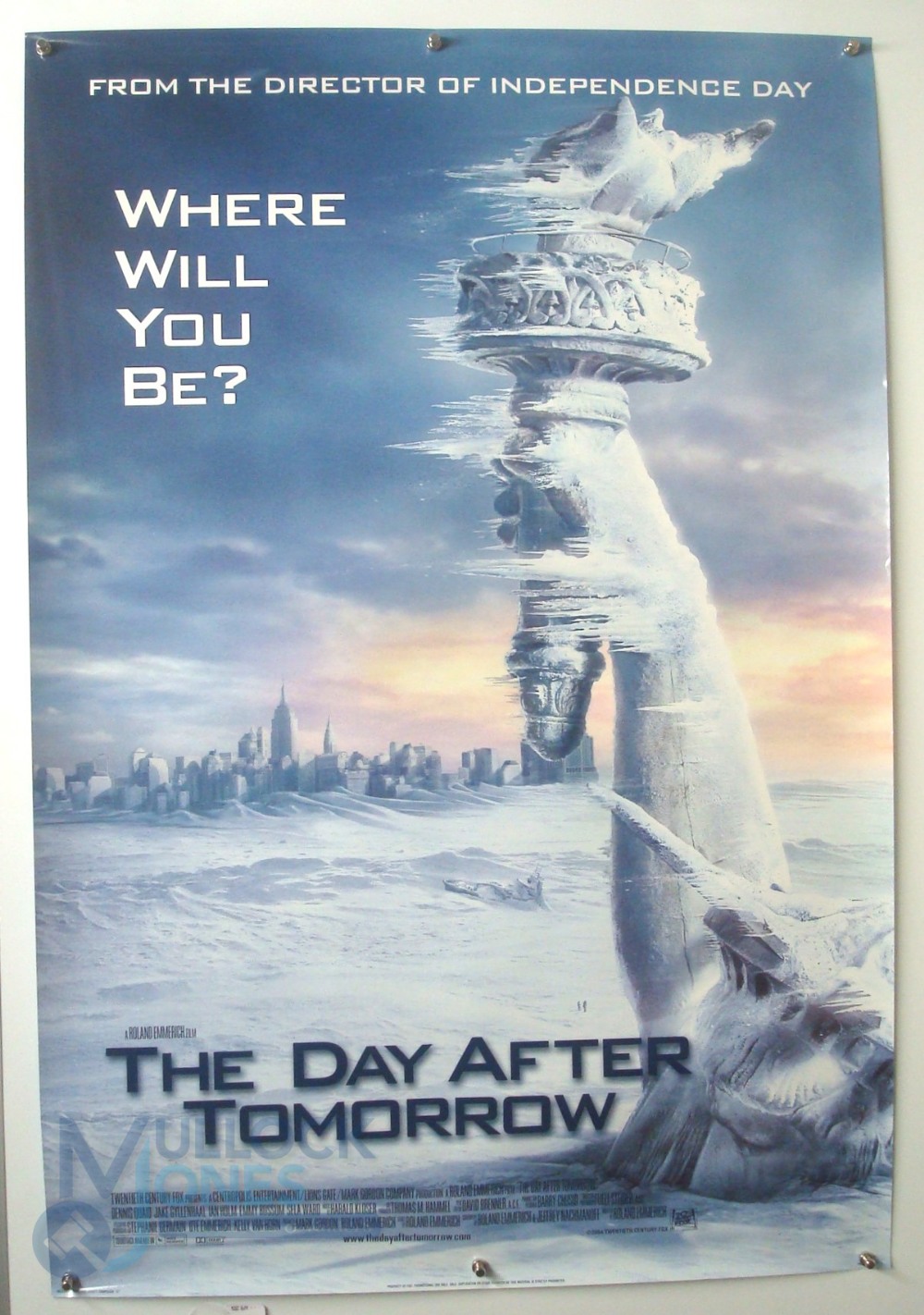 Original Movie/Film Poster - 2004 The Day After Tomorrow - 40x30" approx. kept rolled, 3