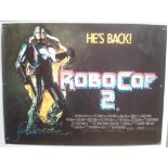 Original Movie/Film Poster - 1990 Robocop 2 - 40x30" approx. kept rolled, creases apparent, Ex