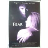 4 Original Movie/Film Posters - Fear, Eye for an Eye, Twister, Independence Day - 40x30" approx.