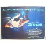 Original Movie/Film Poster - 1984 Gremlins - 40x30" approx. kept rolled, creases apparent, slight
