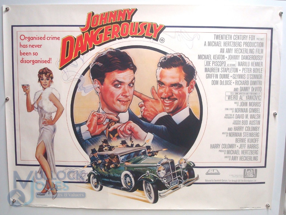 Original Movie/Film Poster - 1984 Johnny Dangerously - 40x30" approx. kept rolled, creases apparent,