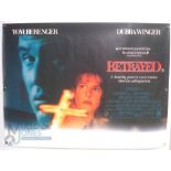 Original Movie/Film Poster - 1988 Betrayed - 40x30" approx. kept rolled, creases apparent, Ex Cinema