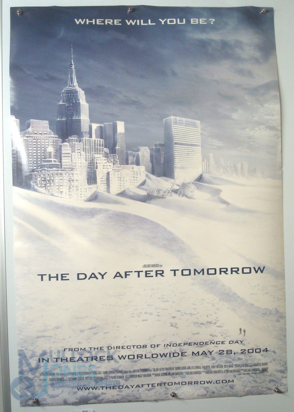Original Movie/Film Poster - 2004 The Day After Tomorrow - 40x30" approx. kept rolled, 3 - Image 2 of 3