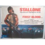 Original Movie/Film Poster - 1982 Sylvester Stallone First Blood - 40x30" approx. kept rolled,