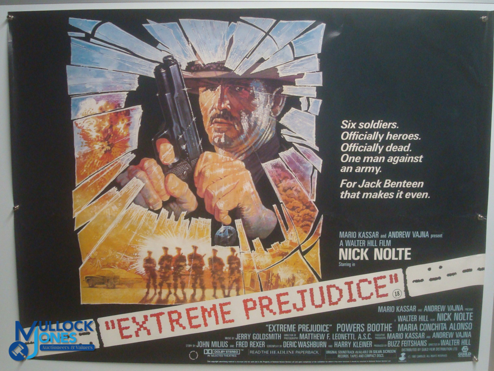 Original Movie/Film Poster - 1987 Extreme Prejudice, 1987 Outrageous Fortune, 1987 Blind Date,